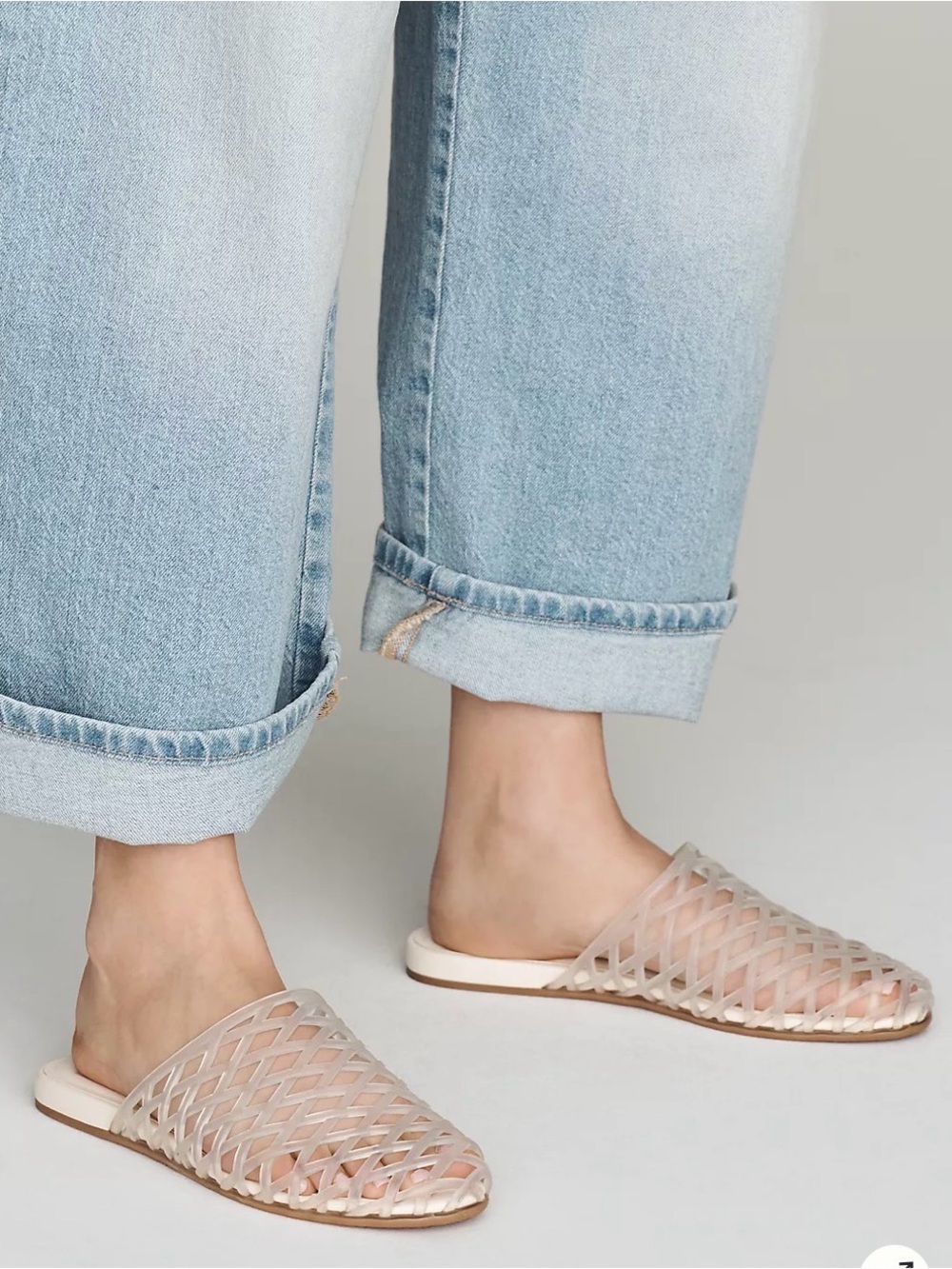 Dolce Vita “Ginna” Woven Slide in Crystal Jelly - NWT - Picture 2 of 9